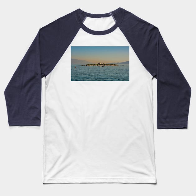 San Marino Island in Novi Vinodolski, Croatia Baseball T-Shirt by jojobob